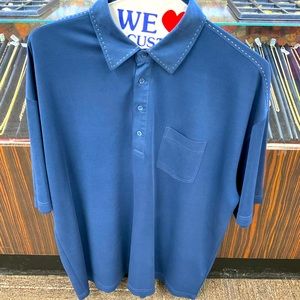 Bugatchi Polo Shirt Size XXL Blue